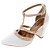 Scarpin Dravanna Salto Alto Bloco Spike Branco - Imagem 3