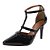 Scarpin Dravanna Salto Alto Fino Spike Preto - Imagem 3