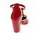 Scarpin Dravanna Salto Alto Bloco Spike Vermelho - Imagem 4