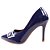 Scarpin Dravanna Salto Alto Fino Fivela Azul - Imagem 2