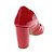 Scarpin Dravanna Salto Alto Bloco Fivela Vermelho - Imagem 4