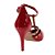 Scarpin Dravanna Salto Alto Fino Spike Vermelho - Imagem 4