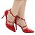Scarpin Dravanna Salto Alto Fino Spike Vermelho - Imagem 1