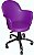 Cadeira Gogo braço púrpura - 4 pés cromada - Padrão loja Vivo - Imagem 3