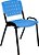 Cadeira Ergo plástica pintura epóxi preto empilhável polipropileno diversas cores - Imagem 2
