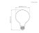 LAMPADA LED BULBO G95 VIDRO LEITOSO 7W 3000K STELLA - Imagem 2
