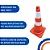 Cone NBR 15071 Flexível com Faixa Refletiva 75cm - Imagem 2
