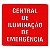 Placa De Sinalização de Emergência Central De Iluminação De Emergência 14X19 Cm - Imagem 1