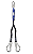 Talabarte em Y PL 2009 Plastcor com ABS- Para Cinto Paraquedista - Imagem 1