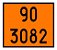 Placa de Risco Sinalização para Caminhão – Numerologia 90 3082 40x30 - Imagem 1