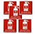 Kit 5 Placas Extintor De Incêndio Abc Fotoluminescente - Imagem 1