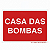 Placa De Sinalização De Emergência Fotoluminescente Casa de Bombas 15x20 - Imagem 1