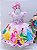 VESTIDO INFANTIL PRINCESAS ROSA LUXO FESTA ANIVERSÁRIO TIARA - Imagem 1
