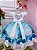 Vestido Infantil Frozen Princesa Aplique Gelo Festas super luxo festa RO1080 - Imagem 4