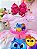 Vestido Infantil Rosa Bolofofos C/ Cinto de Pérolas Festa luxo RO1042RS - Imagem 2