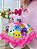 Vestido Infantil Rosa Bolofofos C/ Cinto de Pérolas Festa luxo RO1042RS - Imagem 1