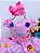 Vestido Infantil Bolofofos Rosa Flores Cinto Pérolas Luxo Super luxo festa RO028BF - Imagem 3