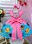 Vestido Infantil Bolofofos Rosa Chiclete Luxo Festas  super luxo festa RO3103RC - Imagem 4