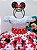 Vestido Infantil Minnie Vermelho Bolinhas Pérolas C/ Tiára super luxo festa RO1108MV - Imagem 3