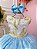 Vestido Infantil Branco Com Azul e Renda Realeza Daminhas RO2227BZ - Imagem 2