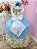 Vestido Infantil Branco Com Azul e Renda Realeza Daminhas RO2227BZ - Imagem 3