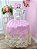 Vestido Infantil Branco Com Rosa e Renda Realeza Daminhas luxo RO2227BR - Imagem 1