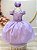 Vestido Infantil Lilás com  Renda e Pérolas Festas Daminhas Luxo Festa - Imagem 1