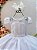 Vestido Infantil Branco com Renda e Pérolas Festas Daminhas Luxo Festa - Imagem 2