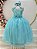 Vestido Infantil Longo Verde com Renda e Pérolas Daminhas Luxo Festa RO4341VZ - Imagem 1