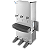 Bebedouro Industrial 100L RESIST em Inox - SEM contato manual, com 3 torneiras (1 natural) - Imagem 1