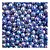 Perola Irizada 8mm Com Furo Aprox 100 pçs Azul Escuro - Imagem 1