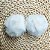 2 Uni Pompom Pelúcia 7cm Pelo Branco - Imagem 1