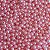 Aprox 500 Perolas Bola Tradicional 6mm Com Furo Rosa - Imagem 1