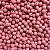 Aprox 100 Perolas Bola Emborrachada 6mm Rosa - Imagem 1