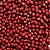Aprox 100 Perolas Bola Emborrachada 8mm Vermelho Metálico - Imagem 1