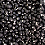 Aprox 100 Perolas Bola Emborrachada 8mm Preto - Imagem 1