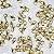 100 pçs Fecho Lagosta 12mm Dourado Para Pulseiras e Colares Banho Chinês - Imagem 1
