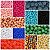 Kit 1300 Perolas Craqueladas Colorida 10mm Miçanga Amora Varias Cores - Imagem 1