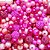 100g Mix De Miçangas P Bijuterias Pulseiras E Tiaras 6 a 10mm Pink - Imagem 1