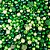 100g Mix De Miçangas P Bijuterias Pulseiras E Tiaras 6 a 10mm Verde - Imagem 1