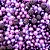 100g Mix De Miçangas P Bijuterias Pulseiras E Tiaras 6 a 10mm Roxo - Imagem 1