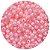 Aprox 100 Miçangas Pérola Rosa Claro Bola 8mm Passante para bijuteria 25g - Imagem 1