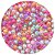 Aprox 300 Miçangas Pérola Colorida Bola 8mm Passante para bijuteria 80g - Imagem 1