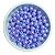Perola Miçanga Bola Irizada 8mm Com Furo Aprox 300 pçs Lilas - Imagem 1