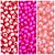 Kit 300 Pérolas Miçangas Sextavadas 6 mm Facetada 3 Cores Goiaba Pink e Rosa - Imagem 1