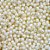 500 Pérolas Miçangas Sextavada 6mm Facetada cor Creme - Imagem 1