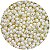 100 Miçangas Pérola Sextavada de 8mm cor Creme - Imagem 1