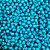 100 Miçangas Pérola Sextavada de 8mm cor Azul Médio - Imagem 1