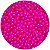 300 Miçangas Pérola Sextavada de 8mm cor Pink - Imagem 1