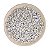 500g Miçangas De Letras Vogais Branca E Douradas 7x4mm - Imagem 1